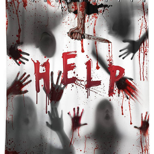 HALLOWEEN EASTER WATERPROOF SHOWER CURTAIN