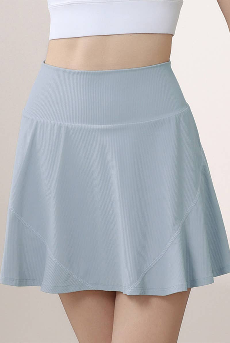 CWBSP0519_SUMMER ONE-PIECE HIGH WAIST SPORTS SKIRT