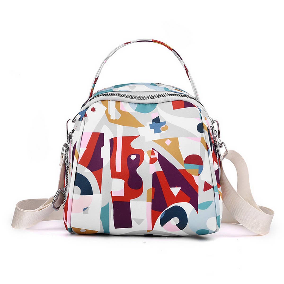 NYLON LARGE CAPACITY SHOULDER MESSENGER BAG_CWAB3488