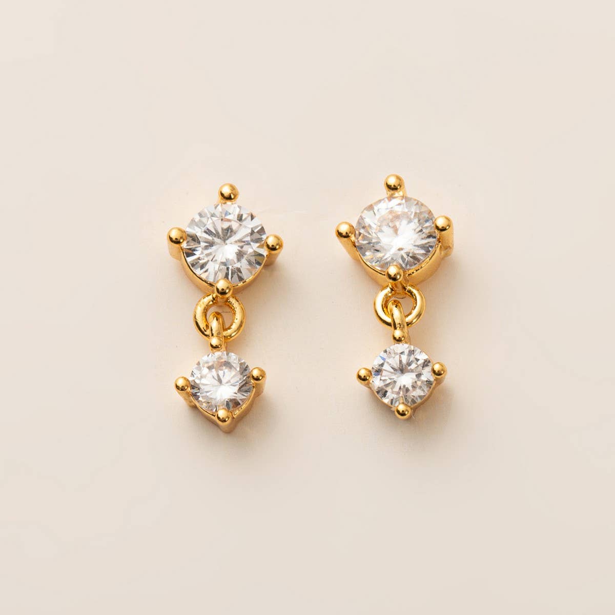 Birthstone Stud Earrings Zodiac Colorfast Material_CWAJE5104