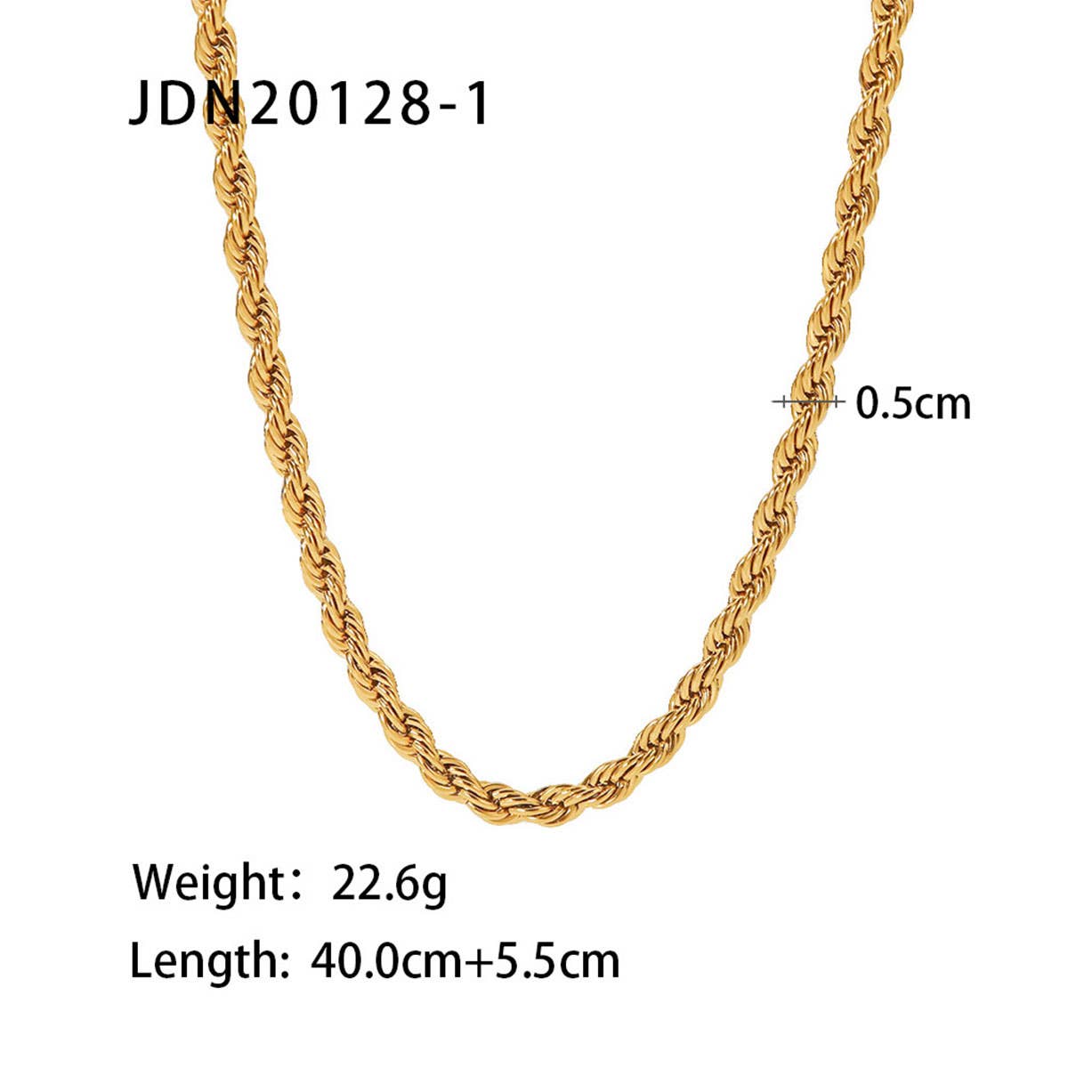 MULTILAYER GOLD PLATE STAINLESS STEEL NECKLACE