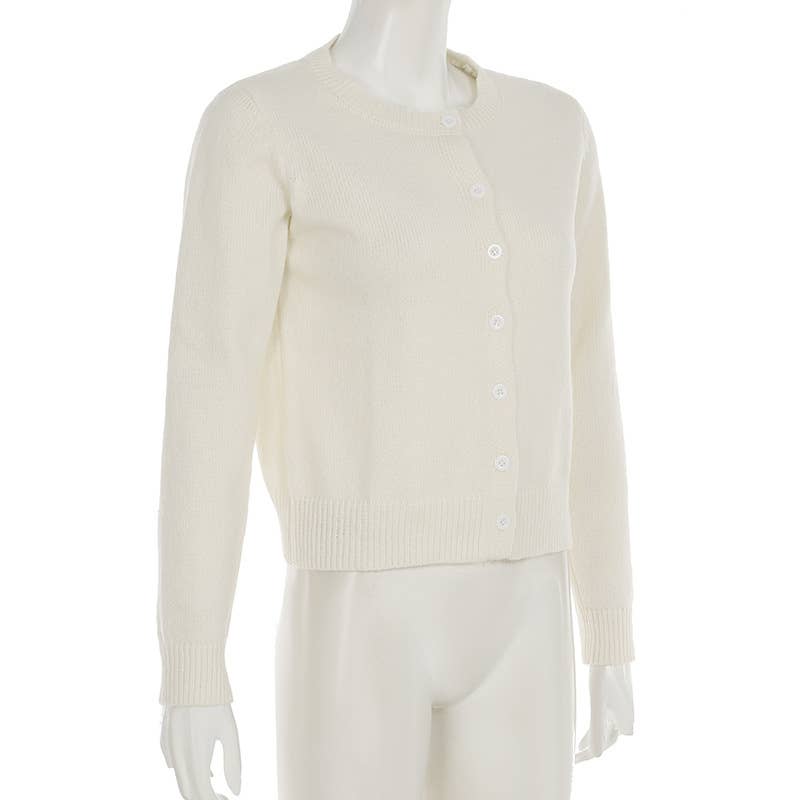 Girly Style Twist Solid Color Sweater