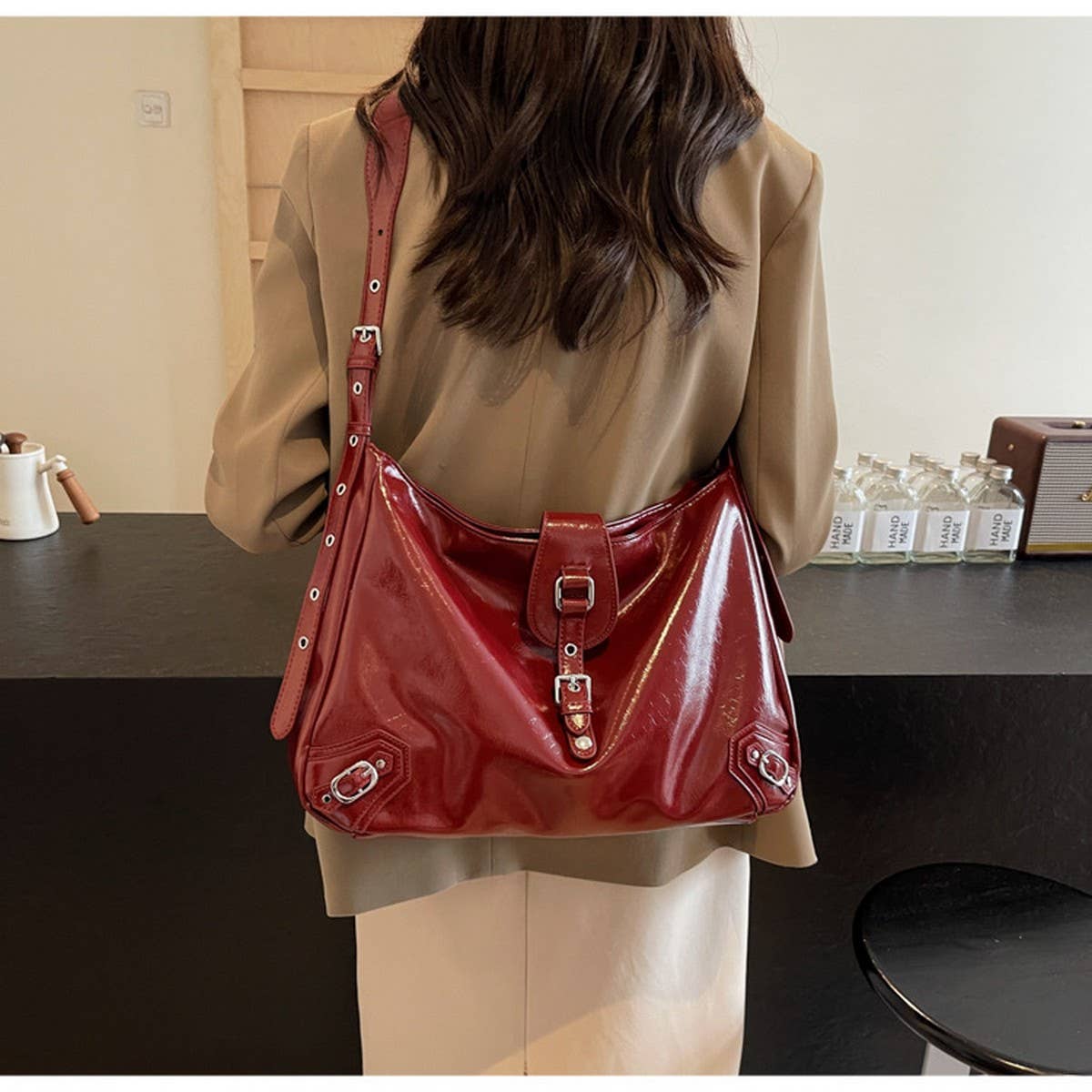 NICHE RETRO FASHION COMMUTER SHOULDER BAG_CWAB3276
