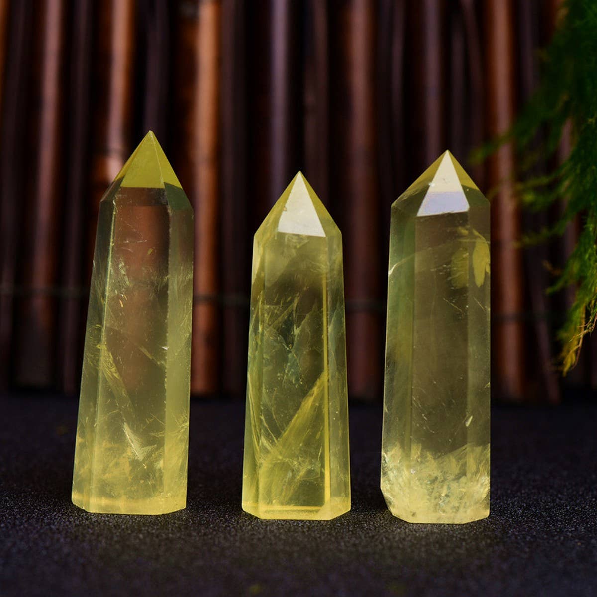 Citrine Crystal Point Hex Tower