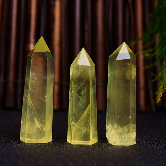 Citrine Crystal Point Hex Tower