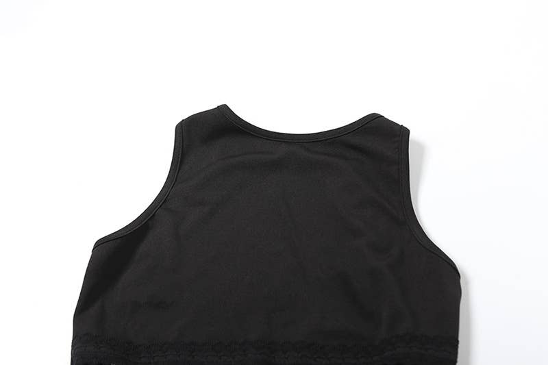 SEXY SLIM PATCHWORK LACE BACKLESS DRESS