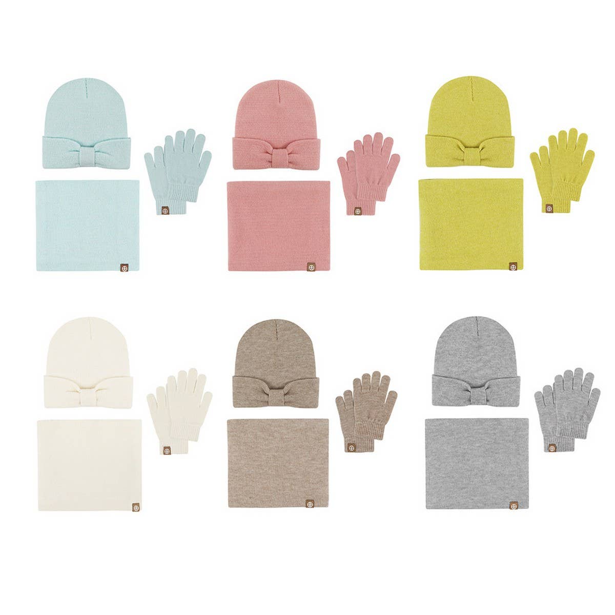 AUTUMN AND WINTER BOW CHILDREN'S THREE-PIECE SUIT_CWMM2780