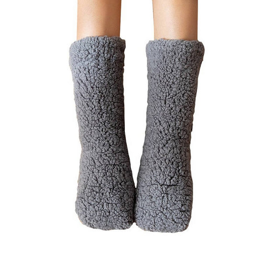 WINTER WARM LEG COVERS PLUSH INDOOR SLIPPERS