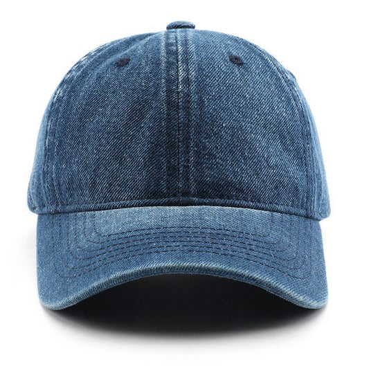 Autumn Winter Washed Denim Baseball Cap, Unisex_CWAH2824