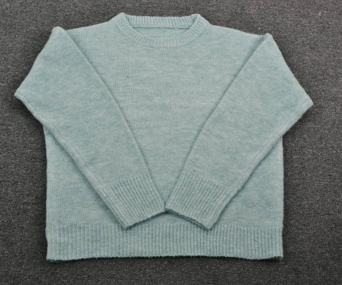 SOLID COLOR ALL-IN-ONE SWEATER PULLOVER SWEATER