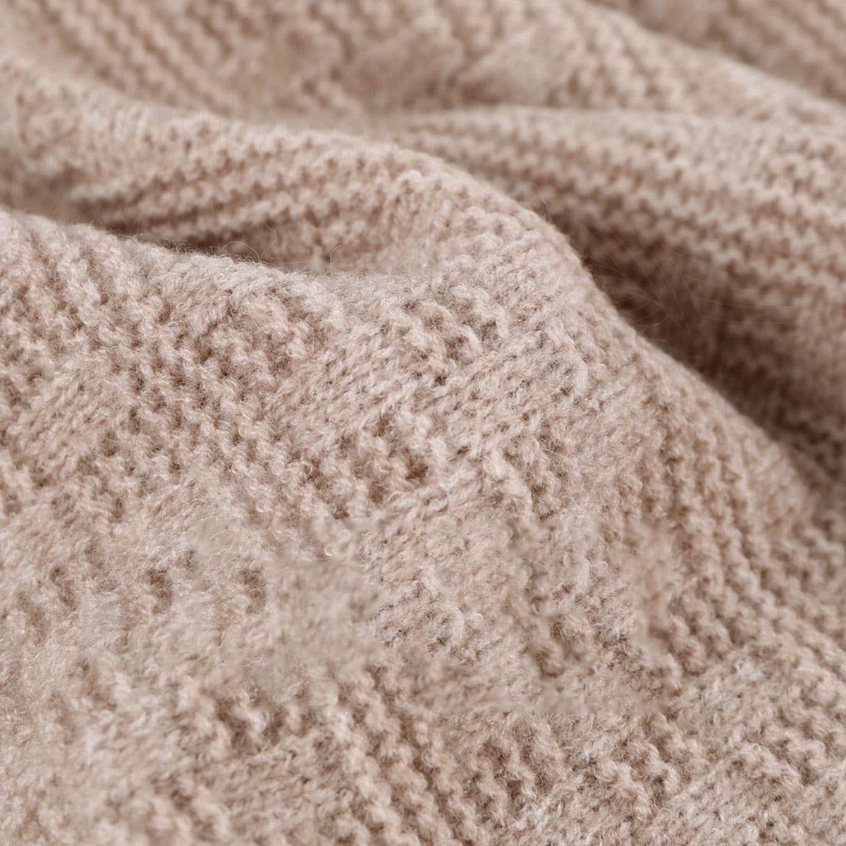 WINTER OUTDOOR WARM KNITTED PLAID THREE-PIECE SUIT