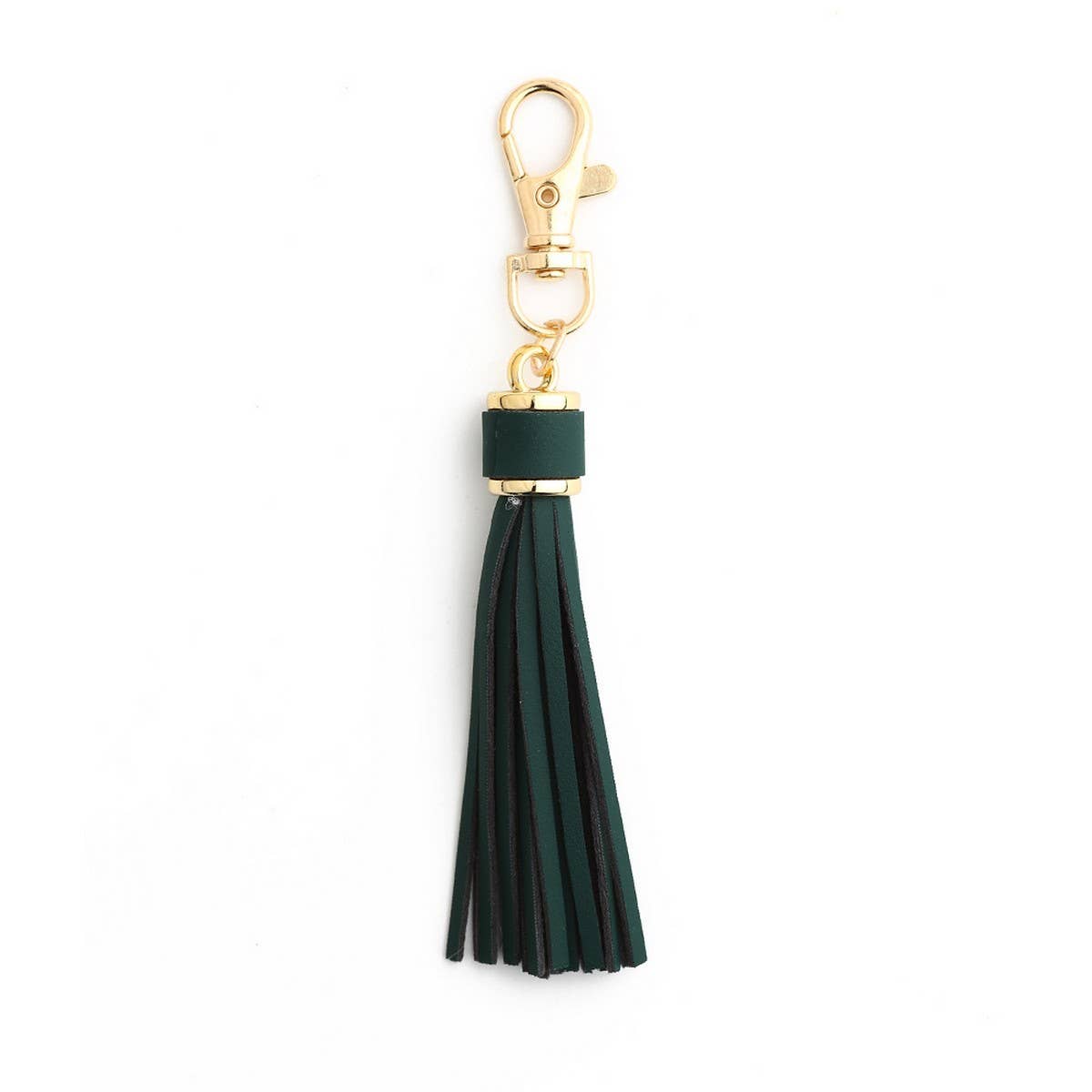 Leather Fringe Keychain, PU Tassel Bag Charm_CWAB5008