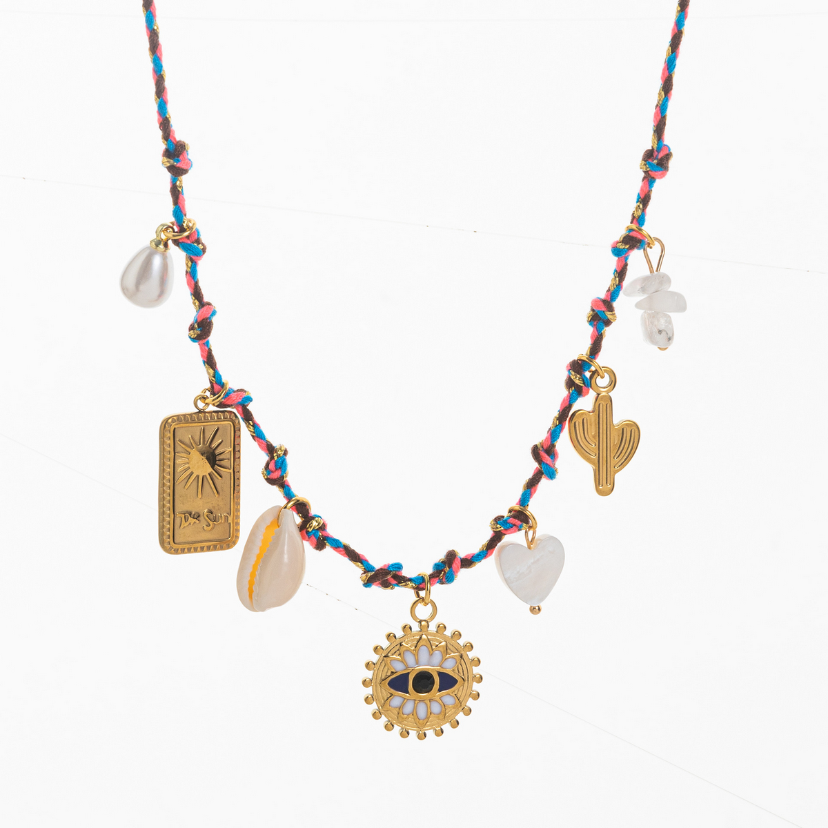 Starfish Pearl Heart Necklace??œDopamine Summer Vibe_CWMM6964