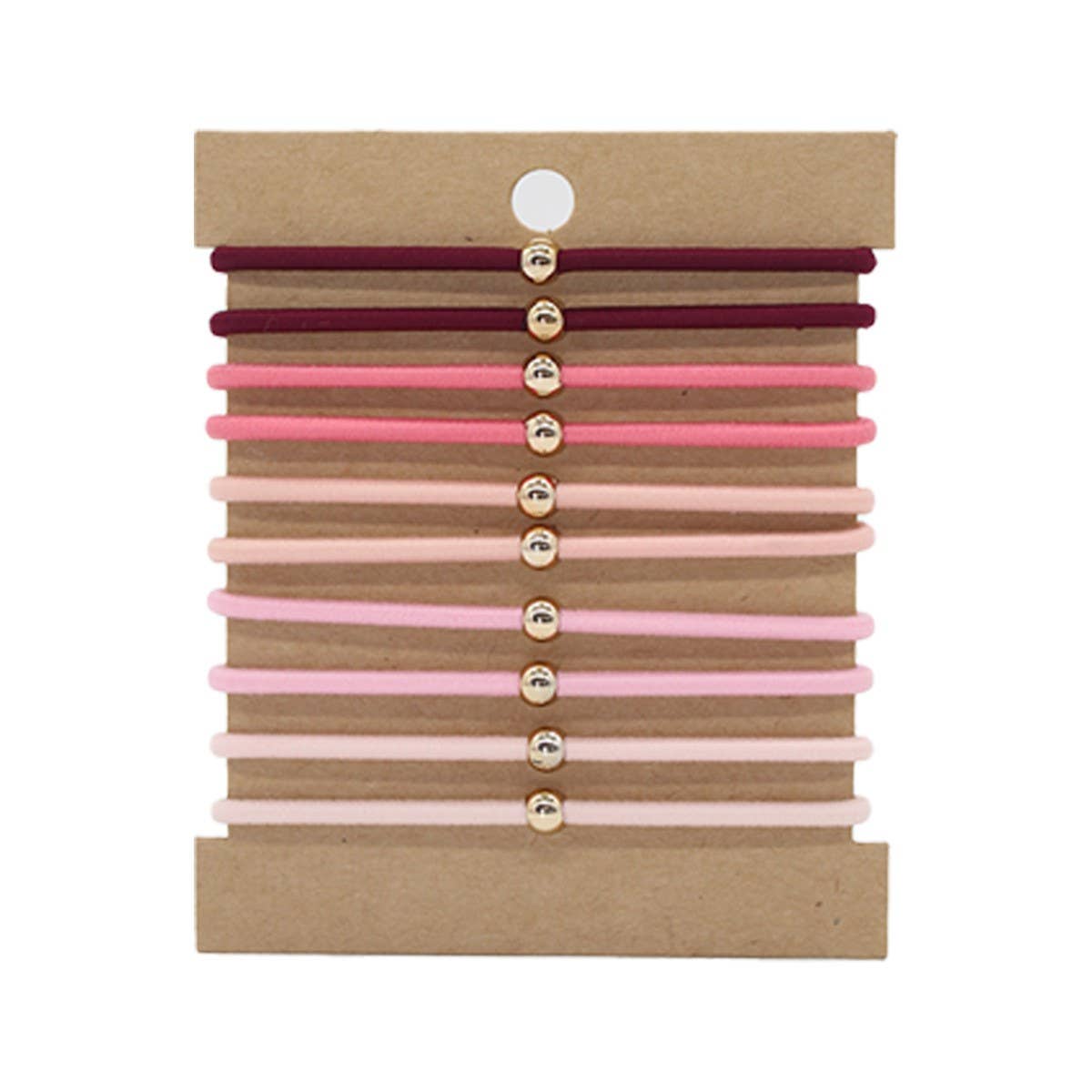 10 CLIP-ON THREADED HAIR SCRUNCHIES_CWAHA2723