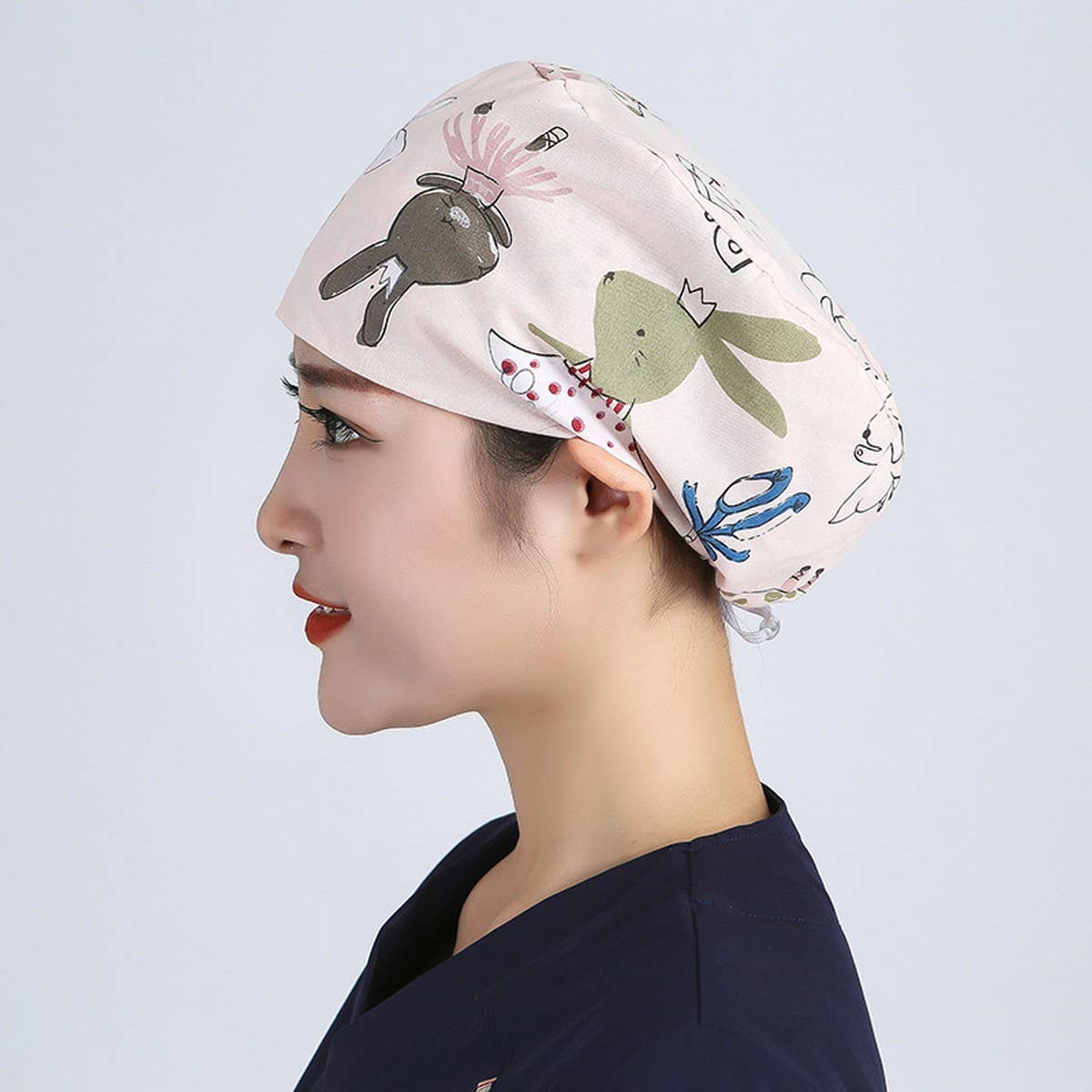 OPERATING ROOM ROUND HAT CARTOON THIN COTTON HAT_CWAH3384