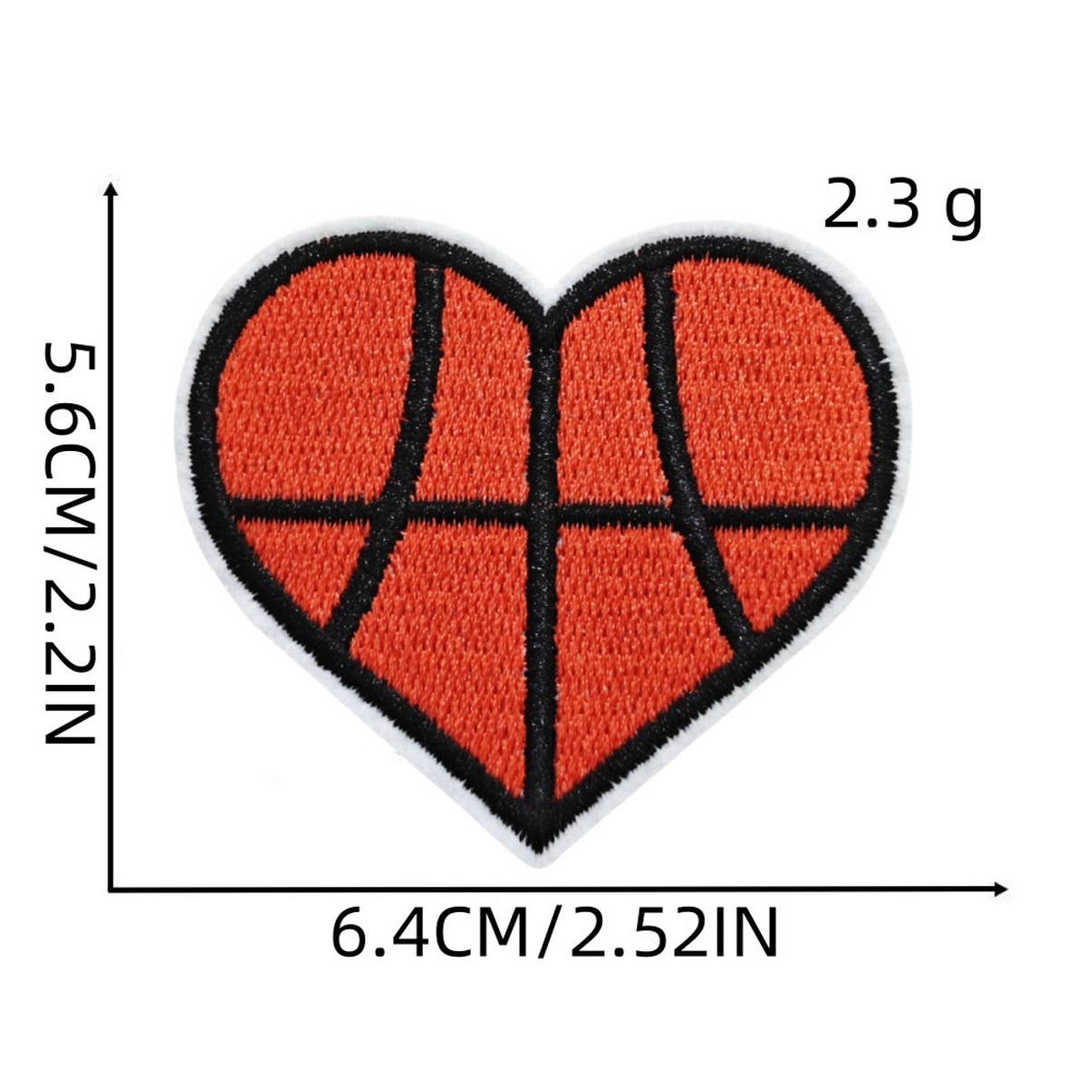 FOOTBALL BADGE HEART ACCESSORY PATCH