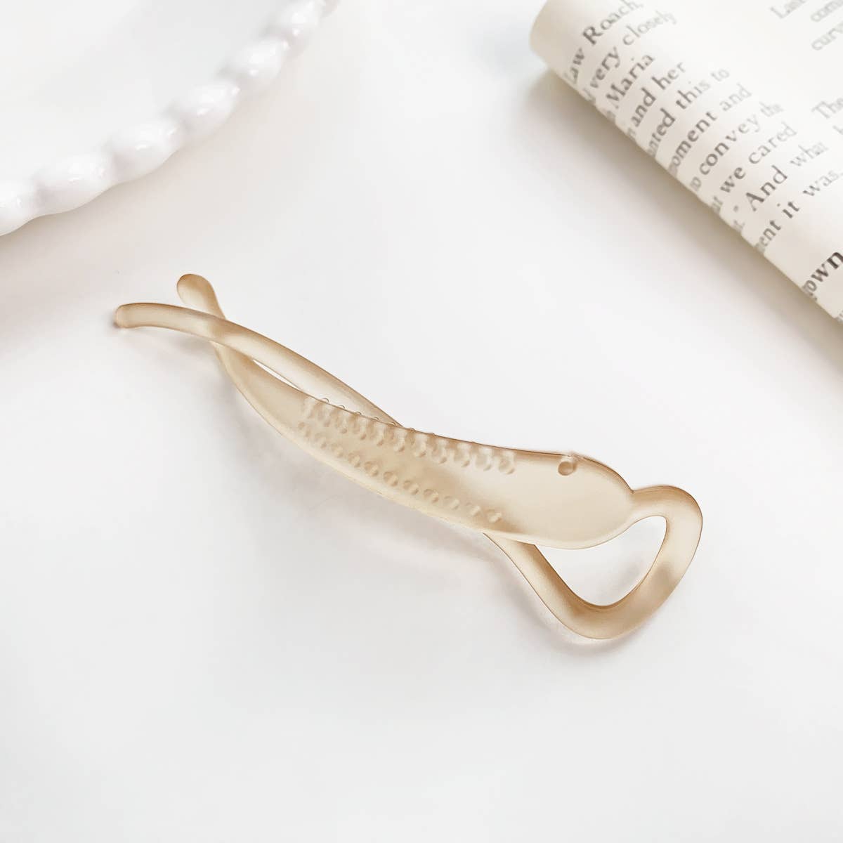 Simple banana clip vertical ponytail hair clip