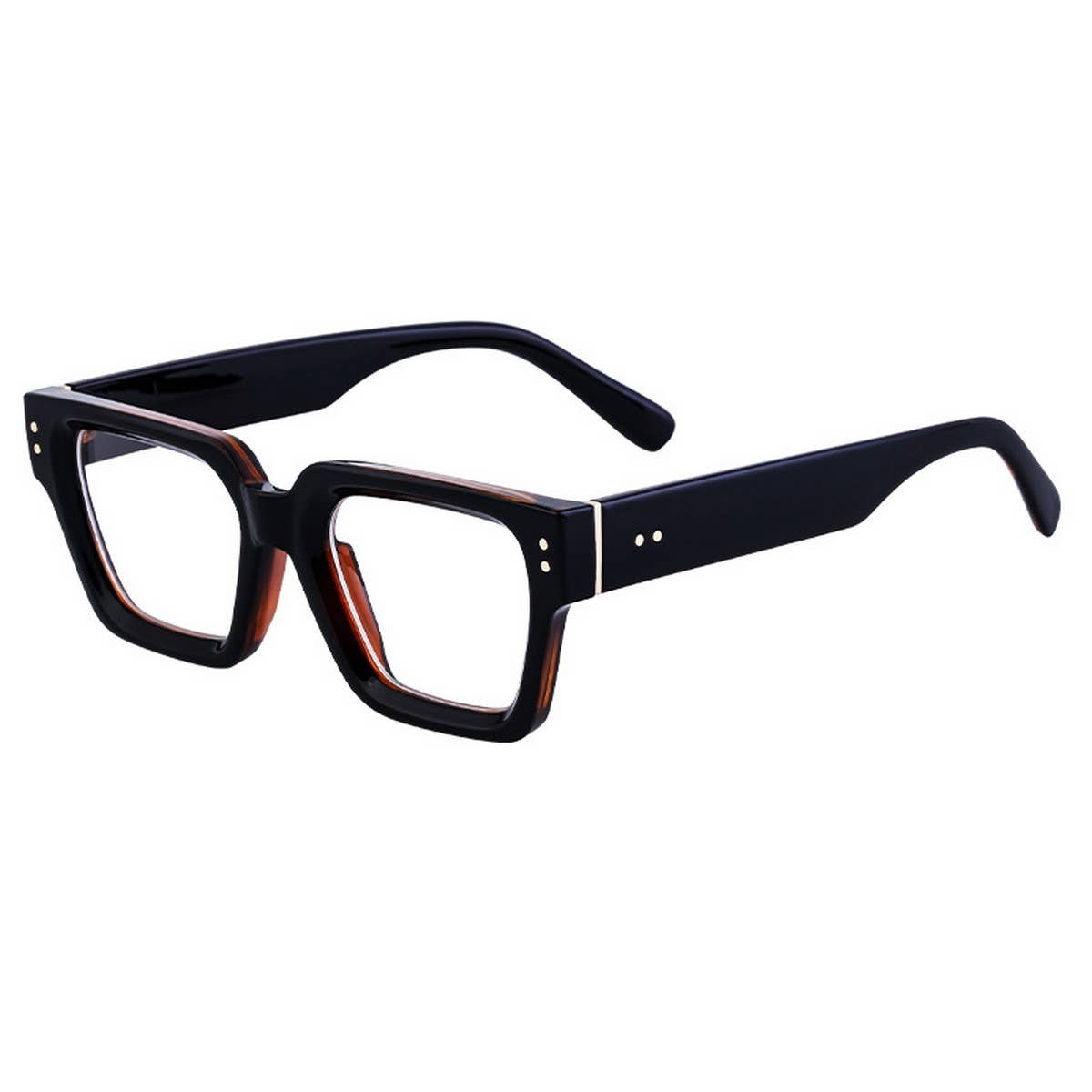 FASHION SQUARE FRAME GLASSES PLAIN GLASSES_CWASG0742
