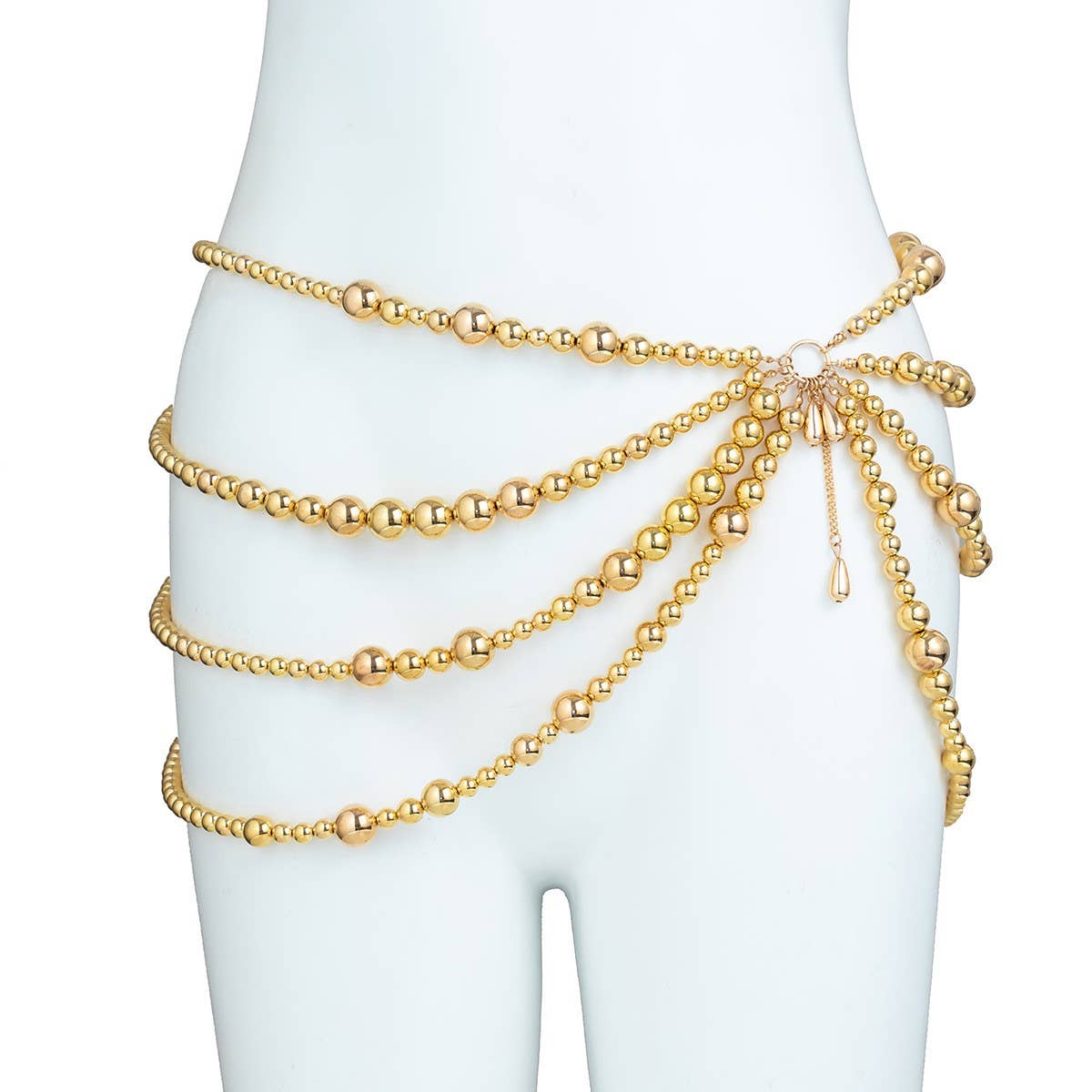 IMITATION PEARL HOLLOW TASSEL BODY CHAIN