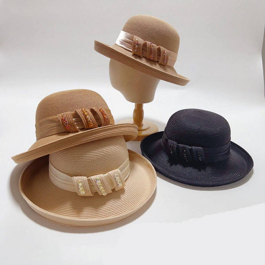 Summer outdoor sun protection straw hat_CWAH3495