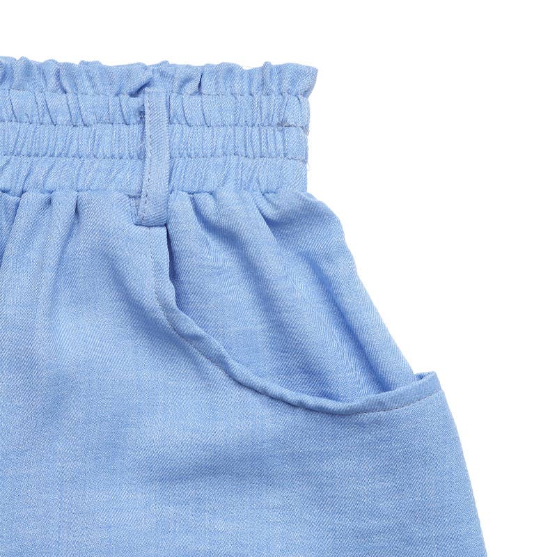 Single-breasted buttons loose straight skirt