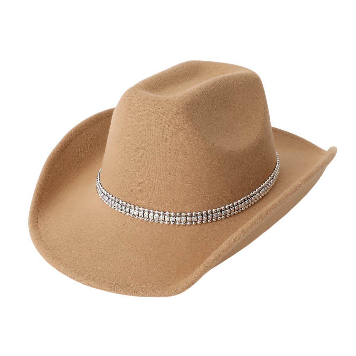 Felt Western Cowboy Hat for Music Party Nights_CWAH3632