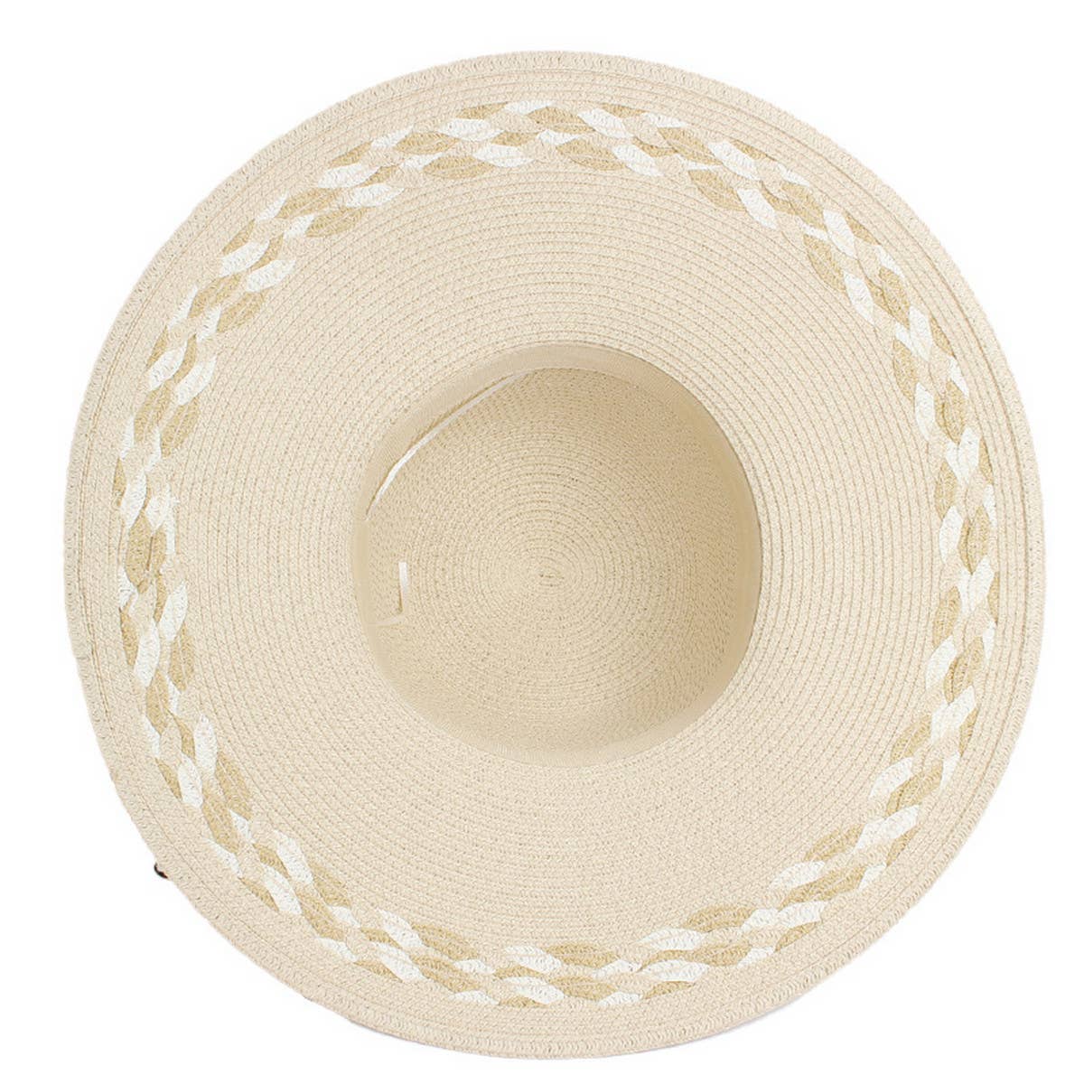 WOMEN PASTORAL STYLE VACATION STRAW HAT_CWAH1200