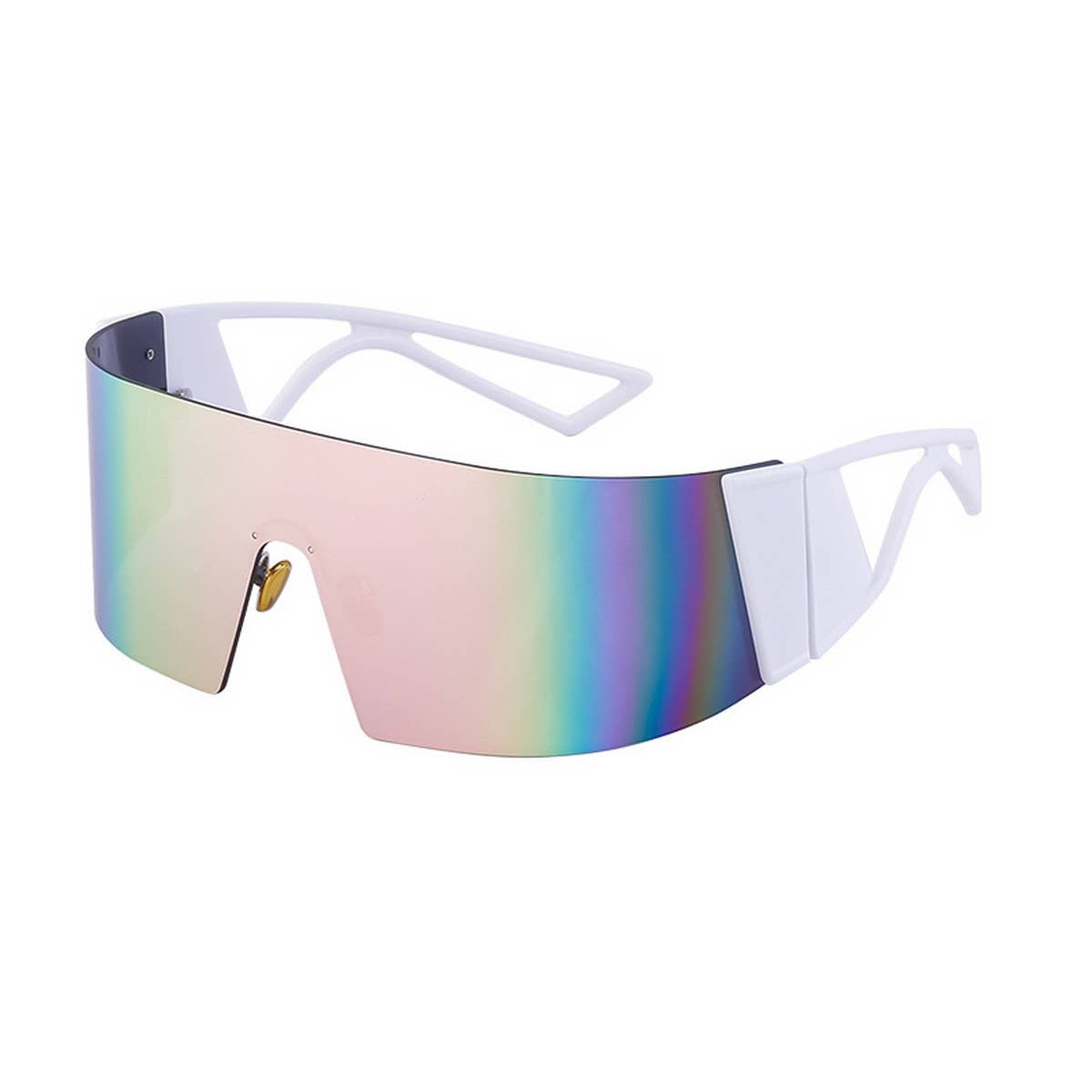 ONE LENS SUNGLASSES LARGE FRAME SPORTS SUNGLASSES_CWASG0582