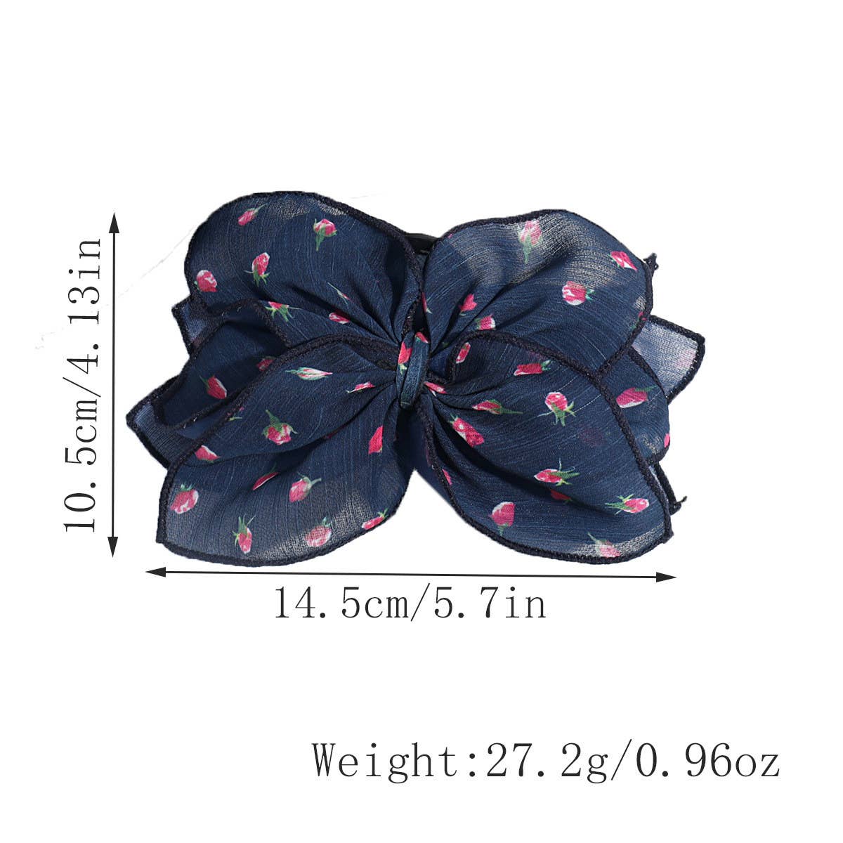 ELEGANT ARTISTIC FLOWER LOVE MESH BOW HAIRPIN