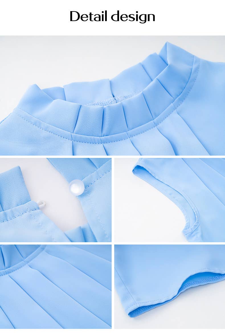 ELEGANT SOLID COLOR SLEEVELESS TOP