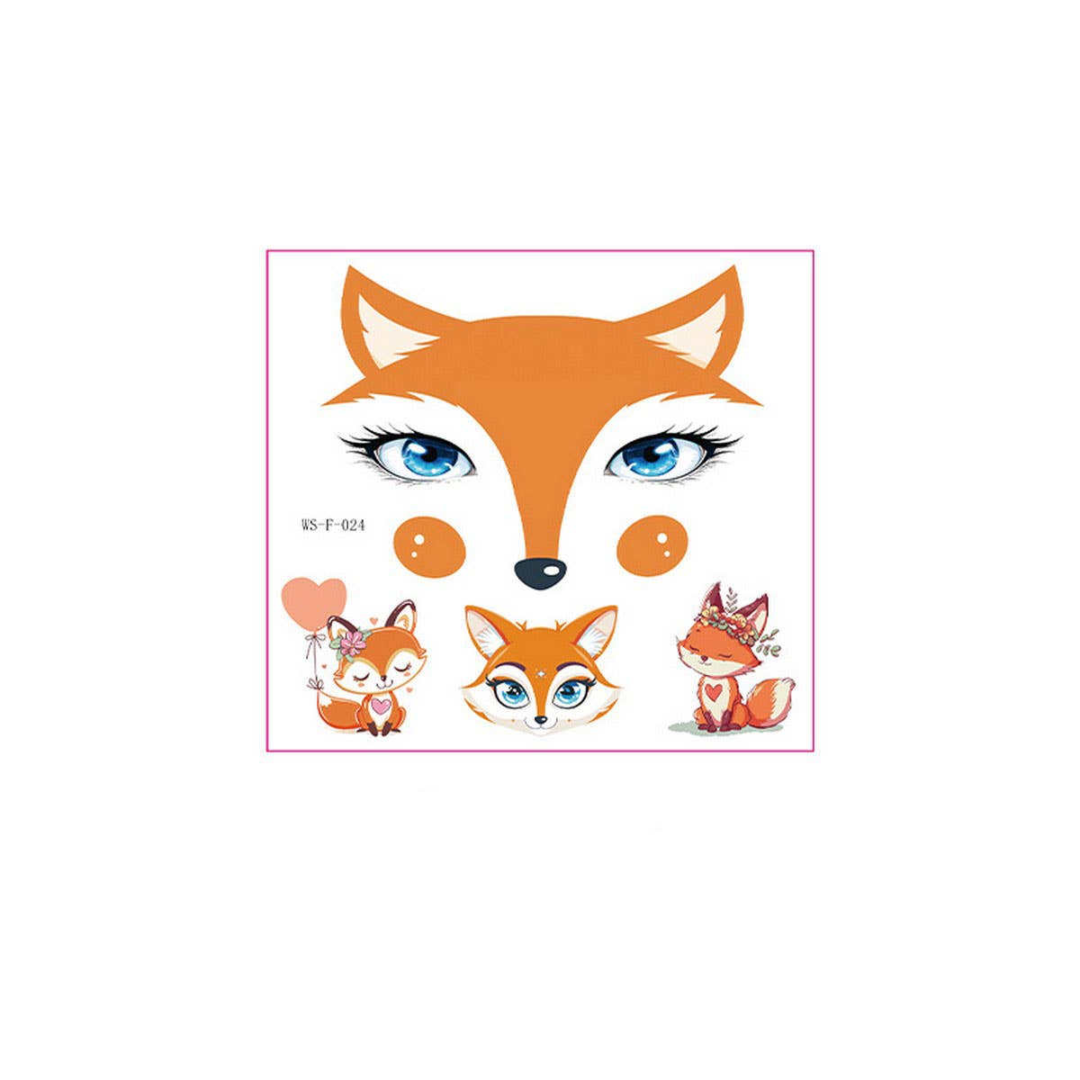 Kids Christmas Unicorn & Panda Face Tattoos