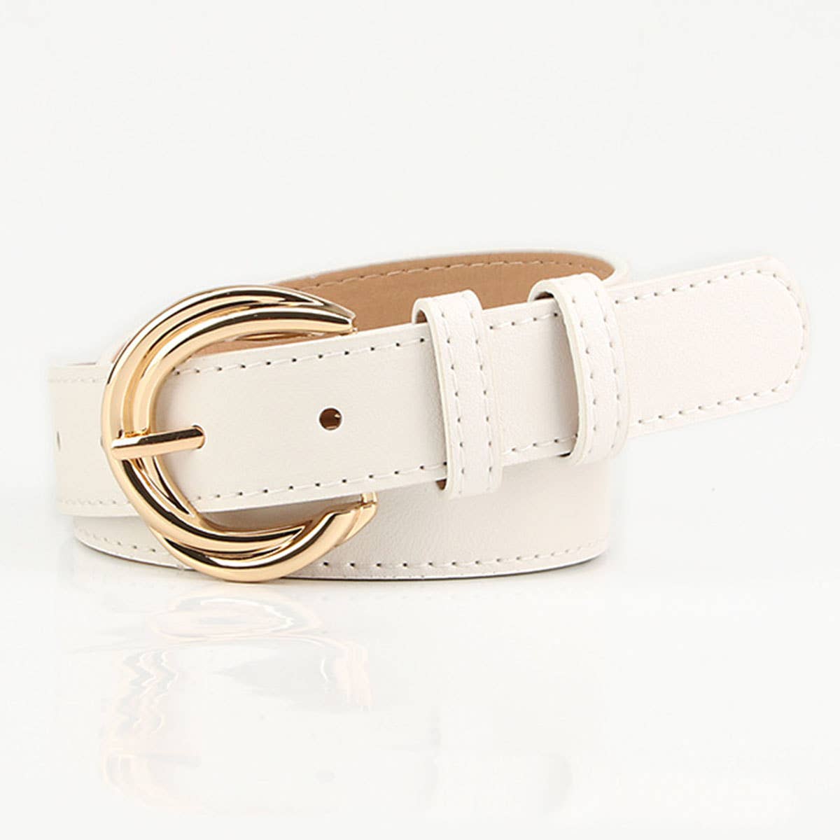 Fashionable versatile and simple alloy belt