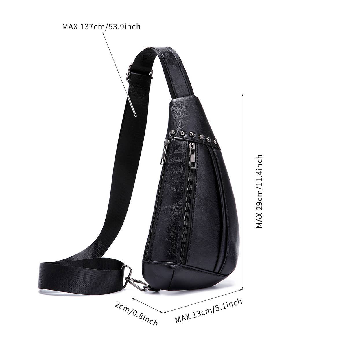 VINTAGE WESTERN CASUAL WAIST BAG CROSSBODY BAG_CWAB2588