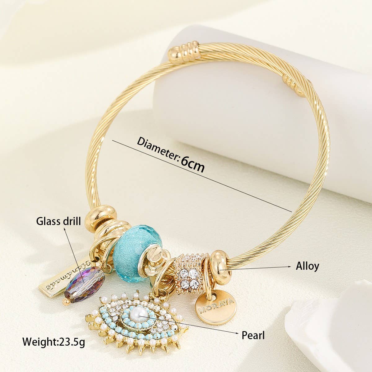 DIY Gold Stainless Steel Adjustable Couple Bracelet