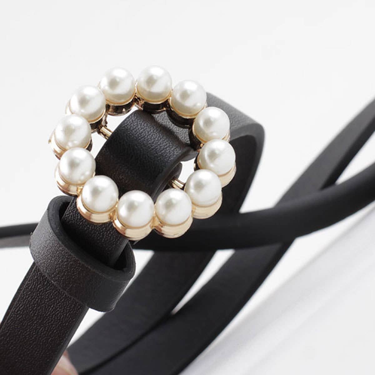 PEARL BUCKLE SLENDER BELT FOR DRESSES_CWABE0196
