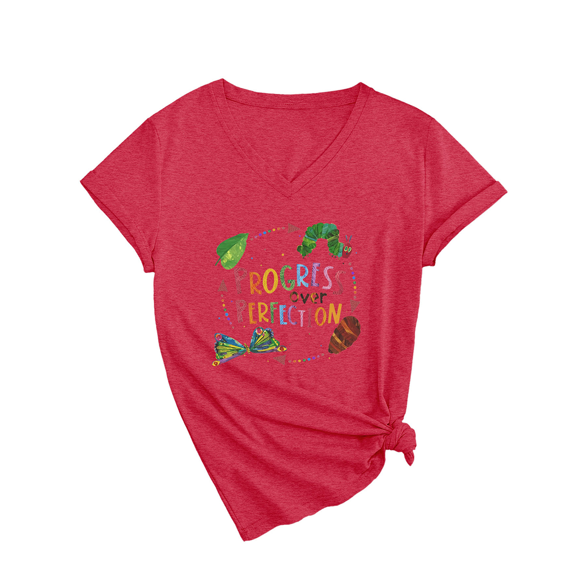 Slim Fit Women??¢s Tee ?œProgress Over Perfection??CWTTSL0501