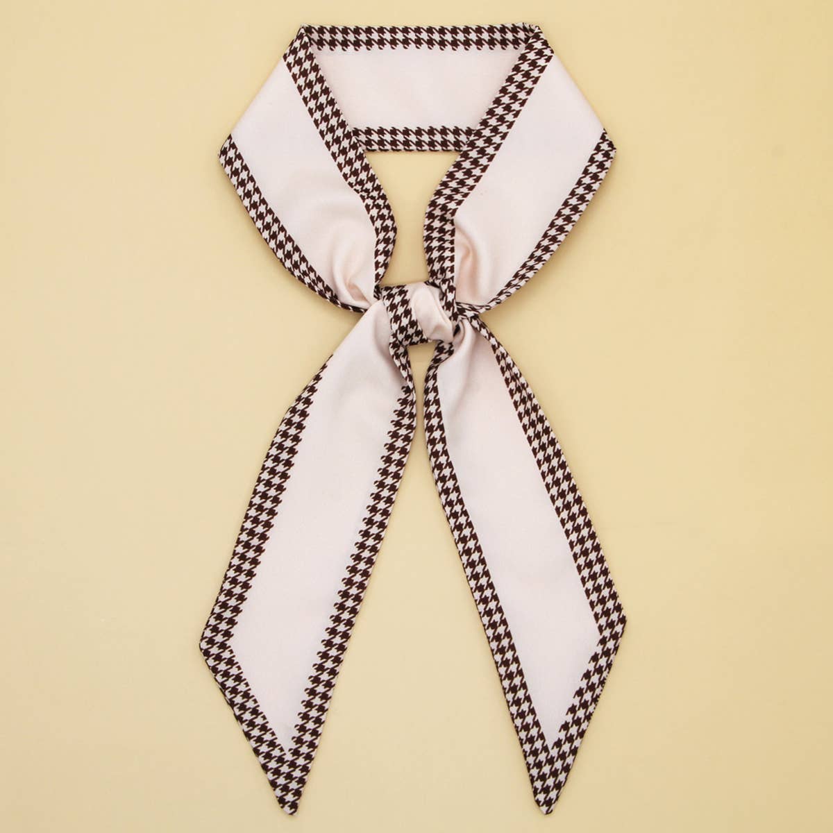 Floral Letter Skinny Twilly Scarf for Hair & Bags