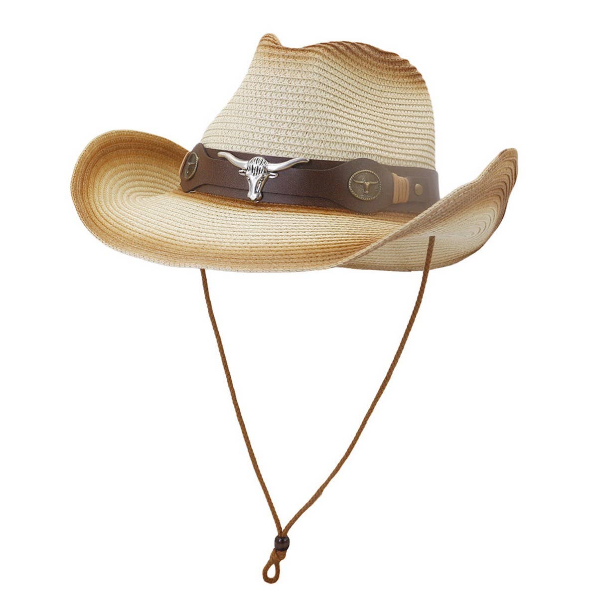 OUTDOOR BEACH SUN HAT WESTERN COWBOY STRAW HAT_CWAH1254