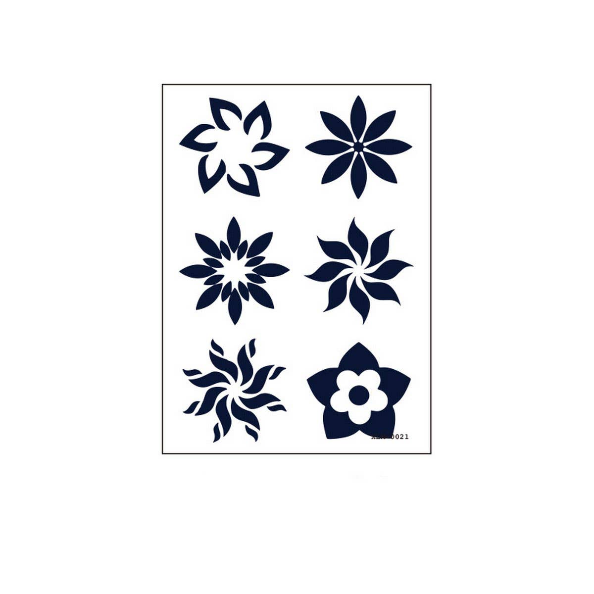 Gardenia Blue Juice Tattoo Stickers Waterproof