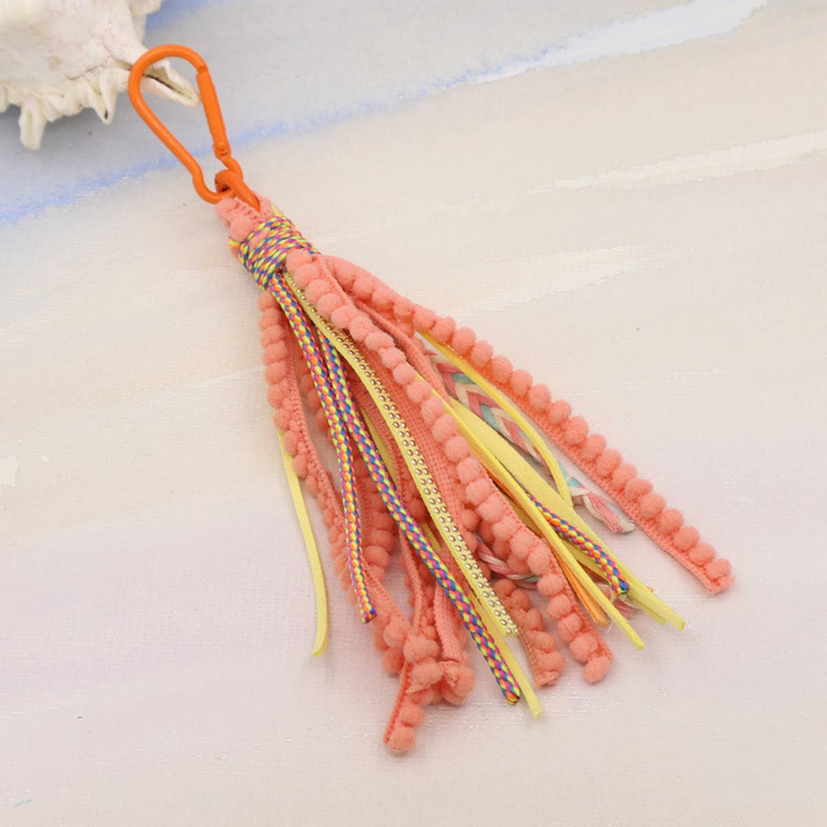 SOLID COLOR VELVET TASSEL KEYCHAIN BAG PENDANT_CWMM3555