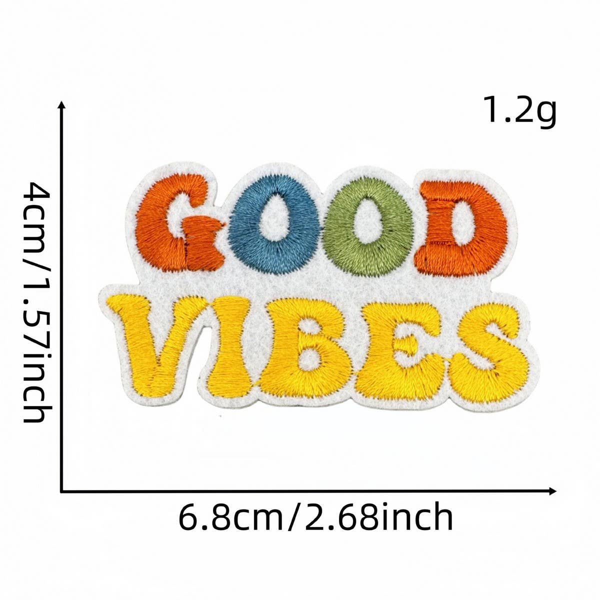 PERSONALIZED COLORFUL ENGLISH EMBROIDERY PATCH_CWMM4029