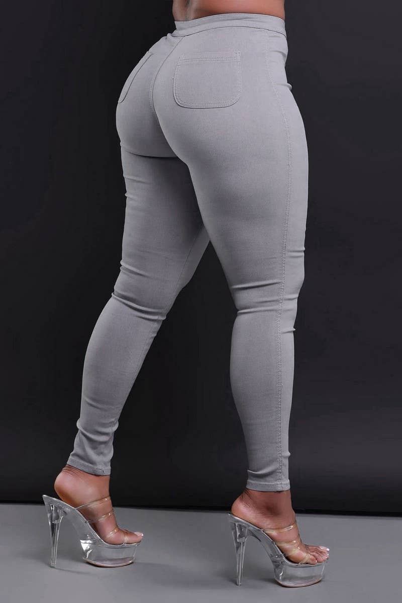 CWJP0602_MID RISE CANDY COLOR SKINNY DENIM PANTS