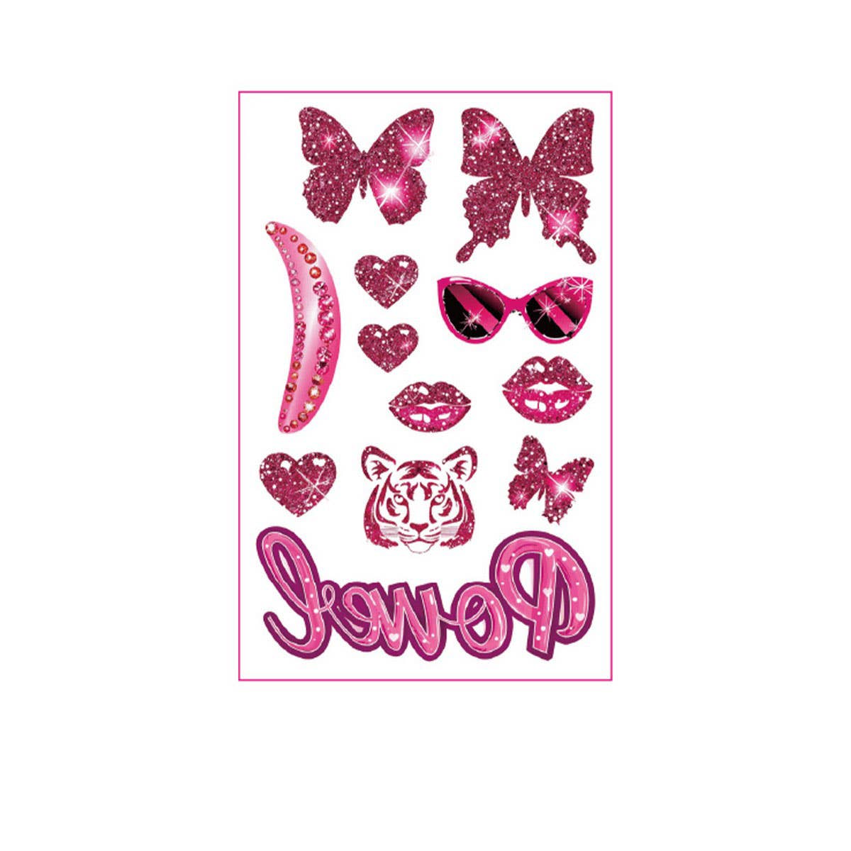 Pink Cowgirl Tattoos ??Cute Bachelorette Stickers_CWMM8385