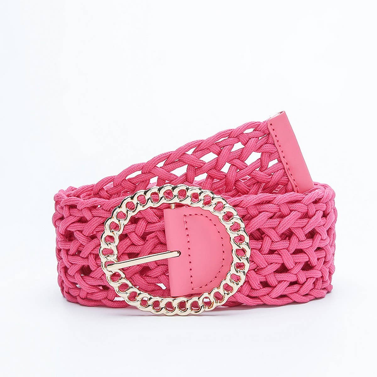 WOMEN'S OBI BRAIDED WITH LARGE ROUND BUCKLE