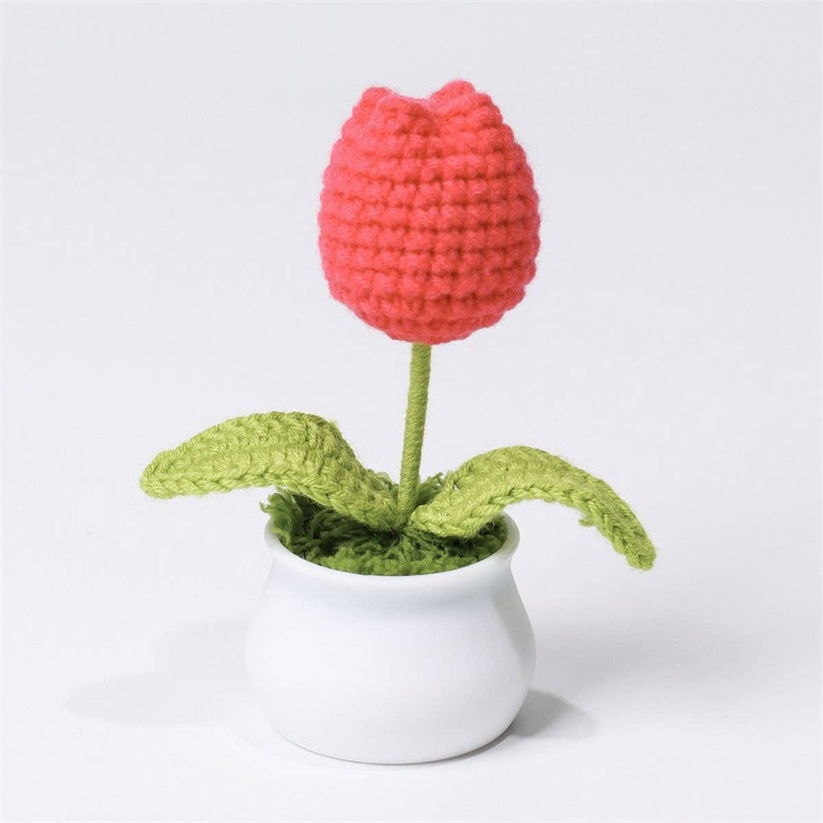 CWMM9284_TEACHER'S DAY HANDMADE CROCHETED TULIP POT