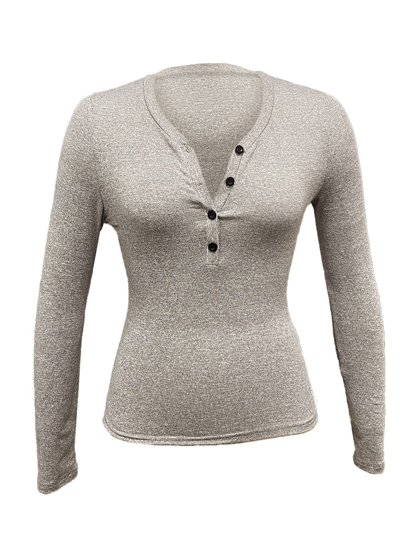 Button Casual Slimming Knitted Crop Top T-Shirt_Cwtbll4122