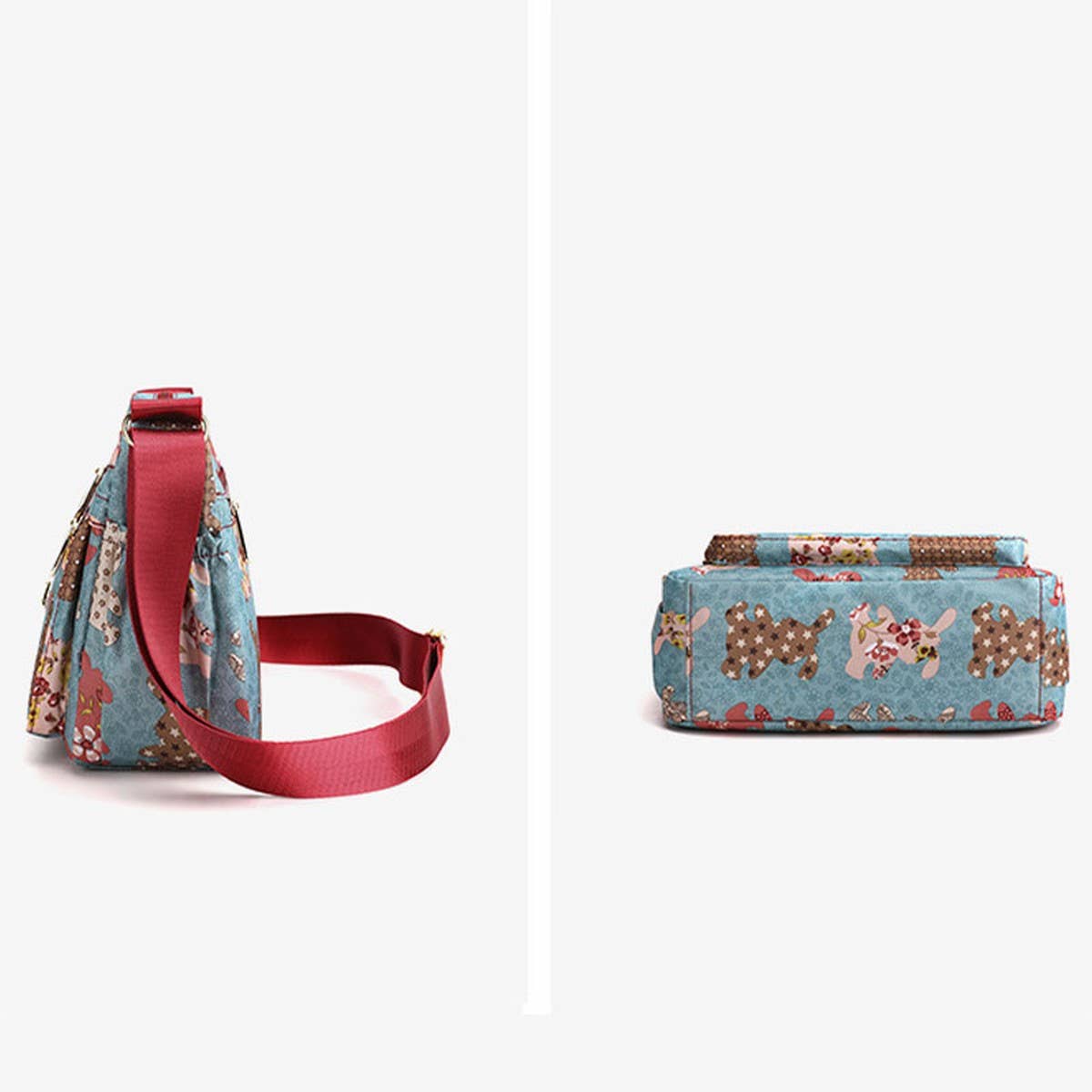 PRINTED OXFORD CLOTH SHOULDER CROSSBODY BAG_CWASC1772