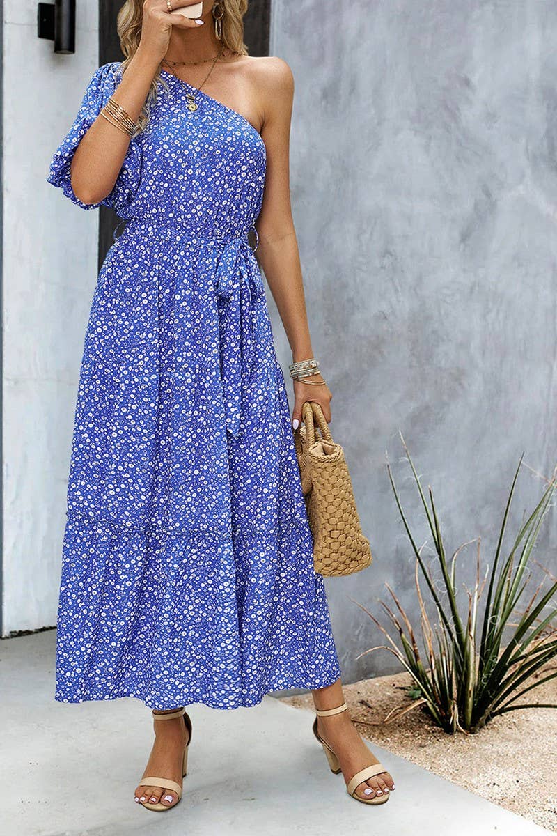 CWDMD4609_SUMMER ELEGANT ONE-SHOULDER MAXI DRESS