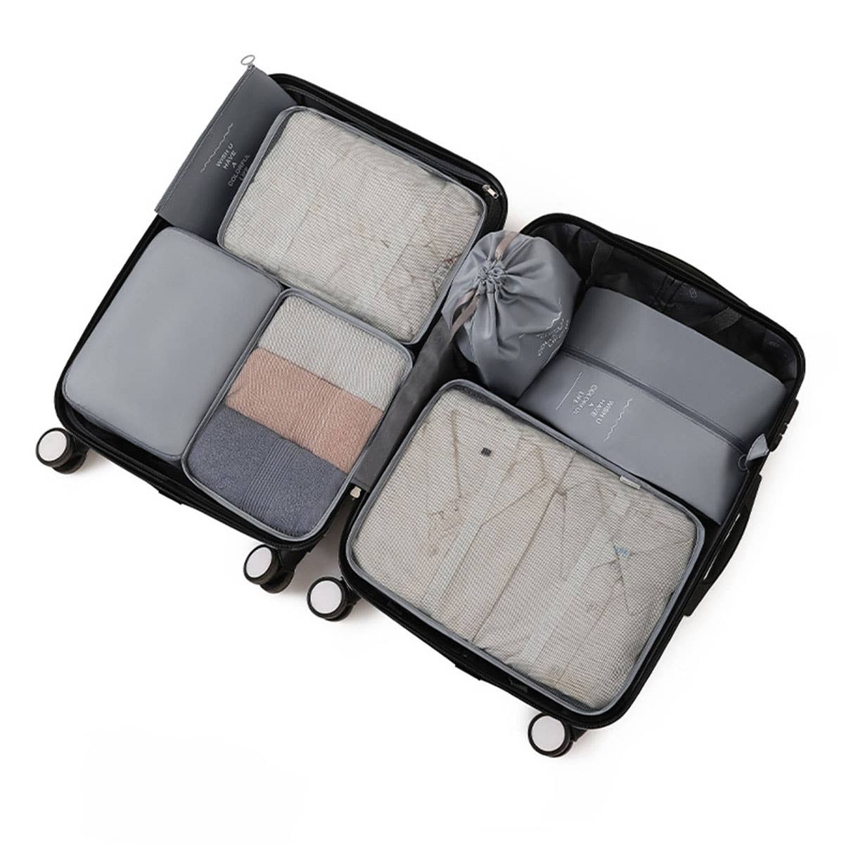 6/7-Piece Waterproof Travel Packing Cube Set_CWAB0542