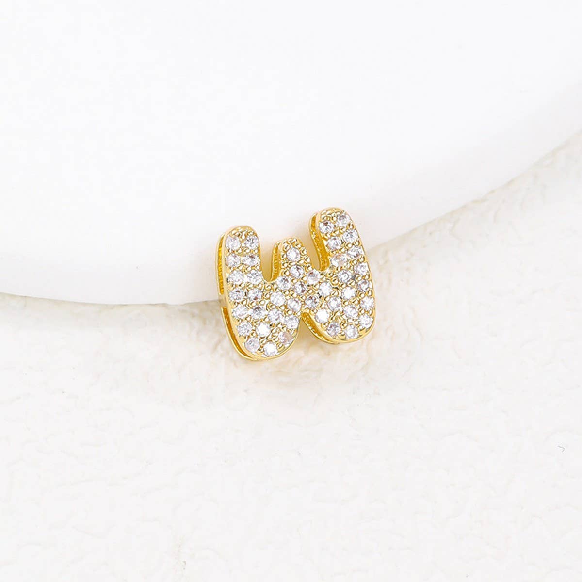 Tiny Zirconia Pendant 26 Letters Necklace